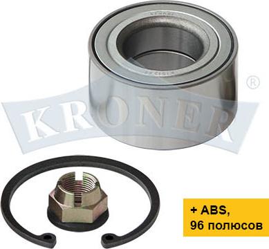 Kroner K151247 - Підшипник ступиці колеса autocars.com.ua