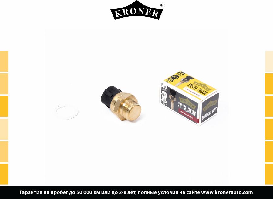 Kroner K204046 - Термовимикач, вентилятор радіатора / кондиціонера autocars.com.ua