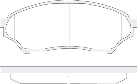 MK Kashiyama BP-5530 - Тормозные колодки, дисковые, комплект avtokuzovplus.com.ua