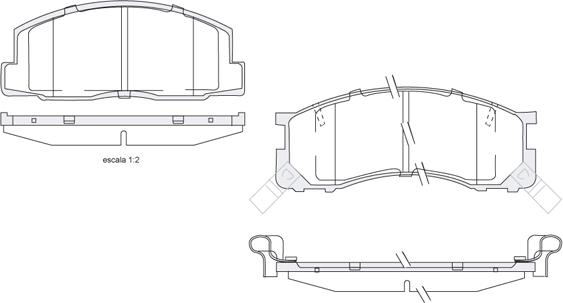 KSH EUROPE 1850.0058100 - Гальмівні колодки, дискові гальма autocars.com.ua