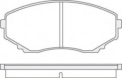 BENDIX 572435 - Гальмівні колодки, дискові гальма autocars.com.ua