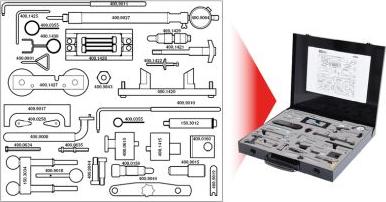 KS Tools 400.1400 - Набір настановних інструментів, фази газорозподілу autocars.com.ua