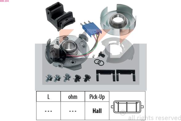 KW 406 234 - Датчик, імпульс запалювання autocars.com.ua