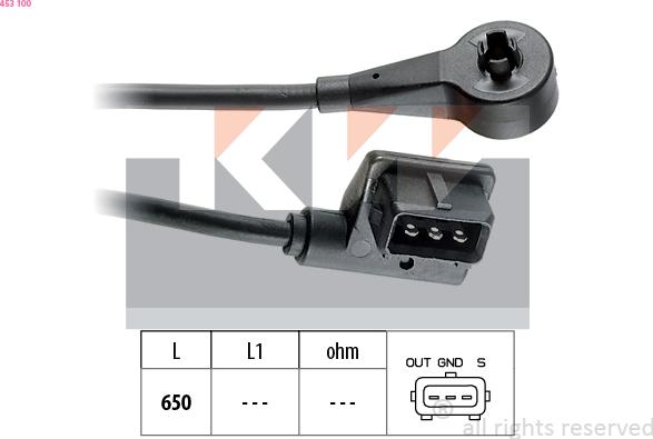 KW 453 100 - Датчик, частота обертання autocars.com.ua