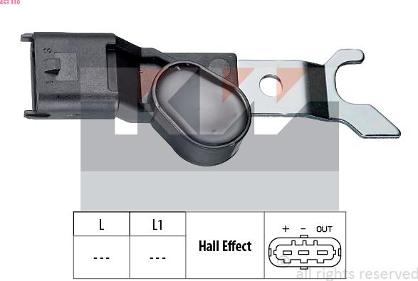 KW 453 310 - Датчик, положение распределительного вала autodnr.net
