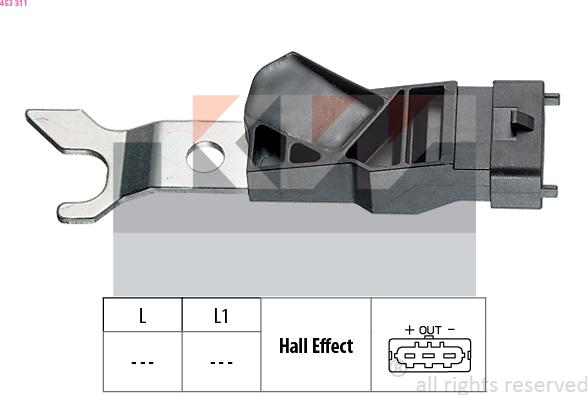 KW 453 311 - Датчик, положение распределительного вала avtokuzovplus.com.ua