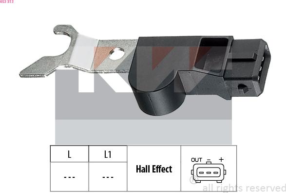 KW 453 313 - Датчик, положение распределительного вала avtokuzovplus.com.ua