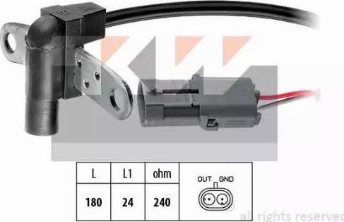 KW 453 352 - Датчик імпульсів, колінчастий вал autocars.com.ua