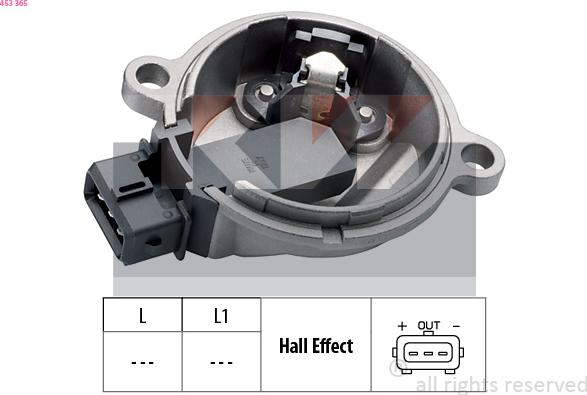 KW 453 365 - Датчик, положение распределительного вала avtokuzovplus.com.ua