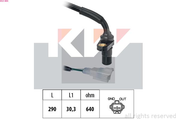 KW 453 465 - Датчик RPM, частота вращения avtokuzovplus.com.ua