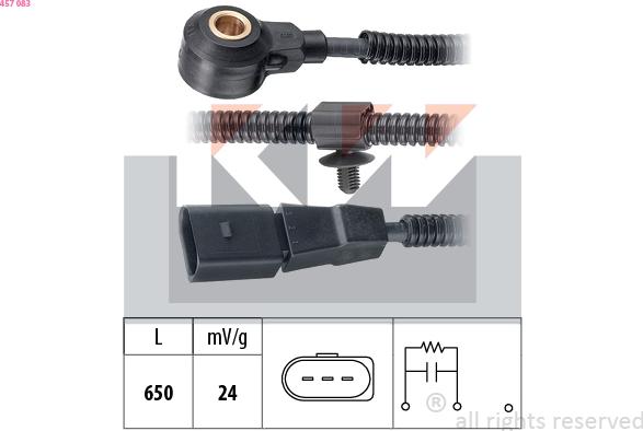 KW 457 083 - Датчик детонації autocars.com.ua