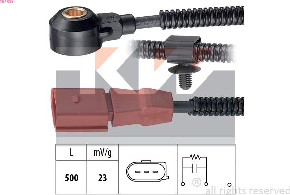 KW 457 085 - Датчик детонації autocars.com.ua