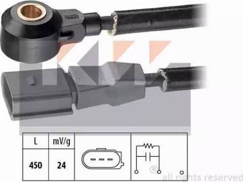 KW 457 096 - Датчик детонації autocars.com.ua