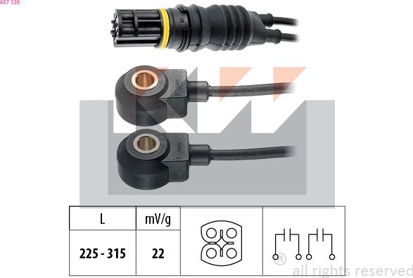 KW 457 120 - Датчик детонации avtokuzovplus.com.ua