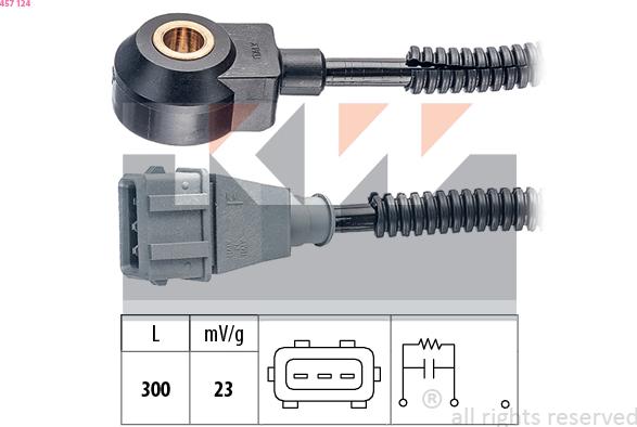 KW 457 124 - Датчик детонації autocars.com.ua