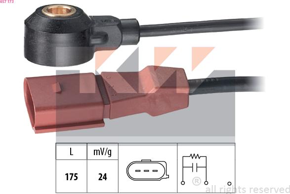 KW 457 173 - Датчик детонації autocars.com.ua