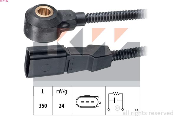 KW 457 182 - Датчик детонації autocars.com.ua