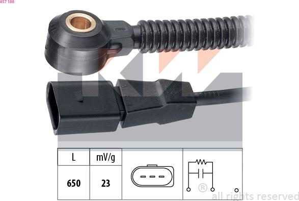 KW 457 188 - Датчик детонації autocars.com.ua