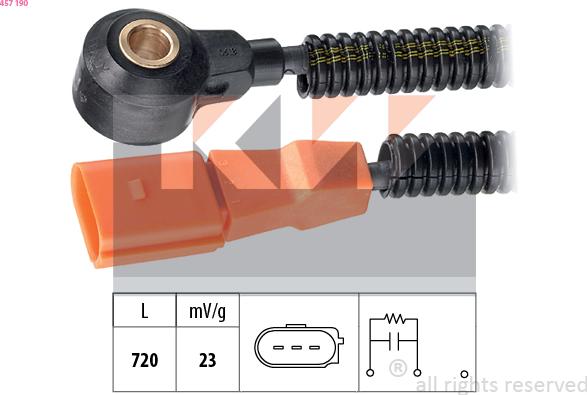 KW 457 190 - Датчик детонації autocars.com.ua