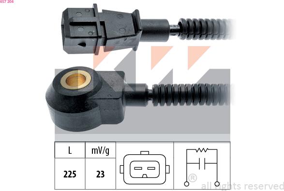 KW 457 204 - Датчик детонации avtokuzovplus.com.ua