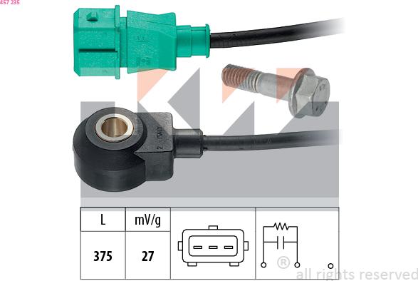 KW 457 235 - Датчик детонации avtokuzovplus.com.ua