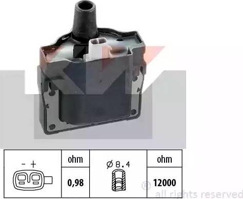 KW 470 201 - Котушка запалювання autocars.com.ua