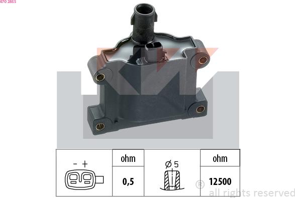 KW 470 285S - Катушка зажигания avtokuzovplus.com.ua