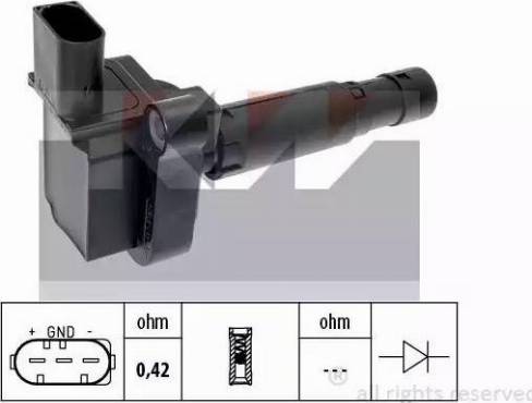 KW 470 486 - Котушка запалювання autocars.com.ua