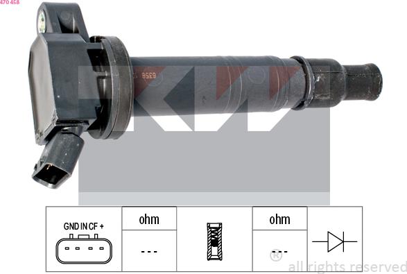 KW 470 458 - Котушка запалювання autocars.com.ua