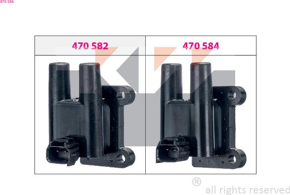 KW 470 586 - Катушка зажигания avtokuzovplus.com.ua