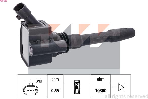 KW 470 633 - Катушка зажигания autodnr.net