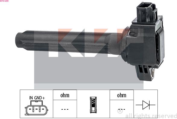 KW 470 639 - Котушка запалювання autocars.com.ua