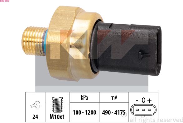 KW 480 018 - Датчик, давление масла autodnr.net