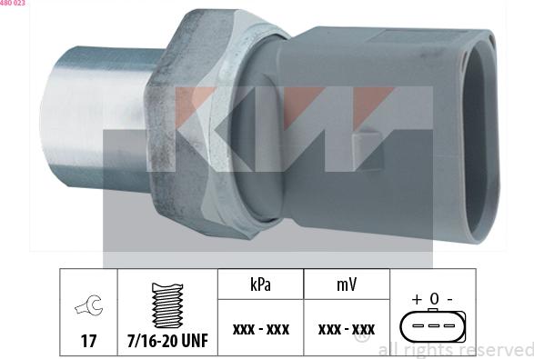 KW 480 023 - Пневматичний вимикач, кондиціонер autocars.com.ua