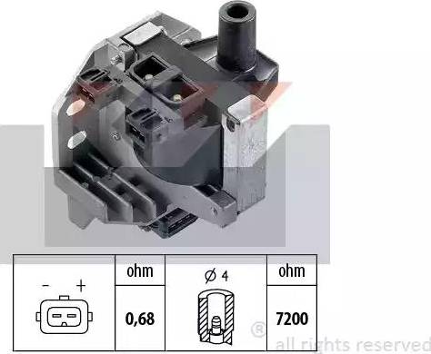 KW 490 406 - Котушка запалювання autocars.com.ua