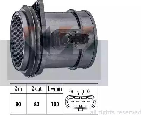 KW 491 384 - Датчик потока, массы воздуха avtokuzovplus.com.ua