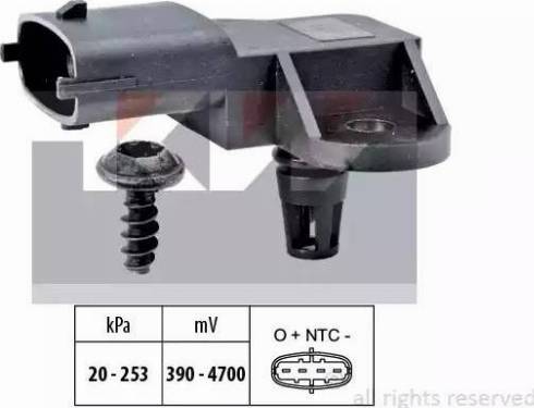 KW 493 176 - Датчик тиску, підсилювач гальмівної системи autocars.com.ua