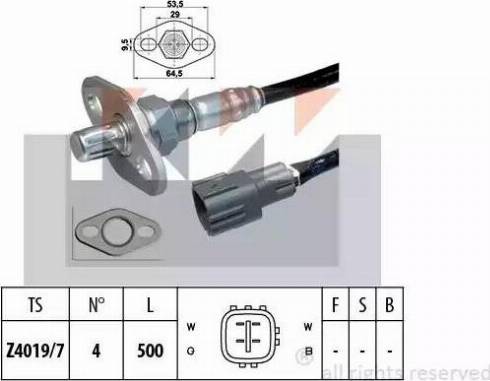 KW 497 380 - Лямбда-зонд autocars.com.ua