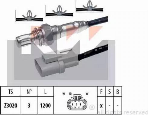 KW 497 552 - Лямбда-зонд autocars.com.ua