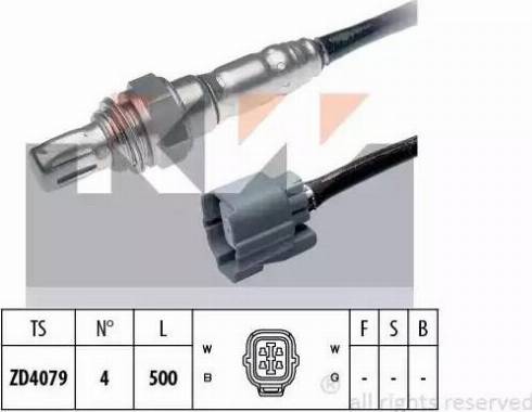 KW 497 748 - Лямбда-зонд autocars.com.ua