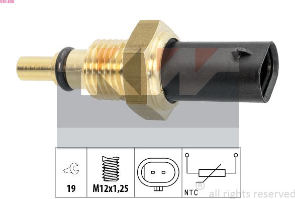 KW 530 400 - Датчик, температура масла autodnr.net