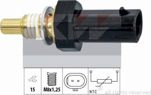 KW 530 403 - Датчик, температура охолоджуючої рідини autocars.com.ua