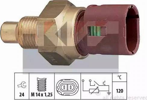 KW 530 534 - Датчик, температура охолоджуючої рідини autocars.com.ua