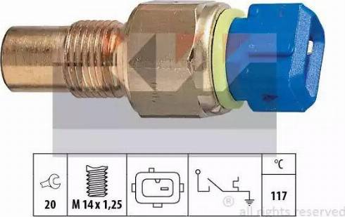 KW 540 060 - Датчик, температура охлаждающей жидкости avtokuzovplus.com.ua