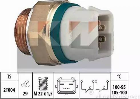 KW 550 638 - Термовыключатель, вентилятор радиатора / кондиционера avtokuzovplus.com.ua