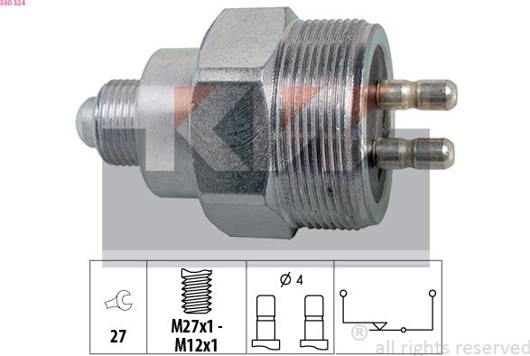 KW 560 324 - Датчик, переключатель, фара заднего хода avtokuzovplus.com.ua