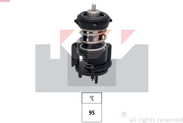 KW 579 922S - Термостат, охолоджуюча рідина autocars.com.ua