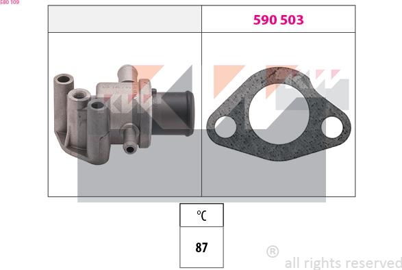 KW 580 109 - Термостат, охлаждающая жидкость autodnr.net