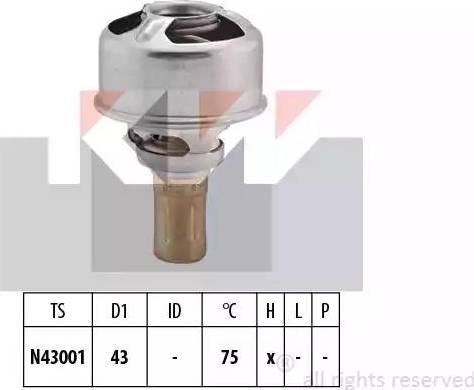 KW 580 628 - Термостат, охлаждающая жидкость autodnr.net