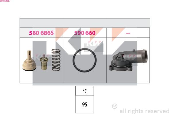 KW 580 686K - Термостат, охлаждающая жидкость avtokuzovplus.com.ua